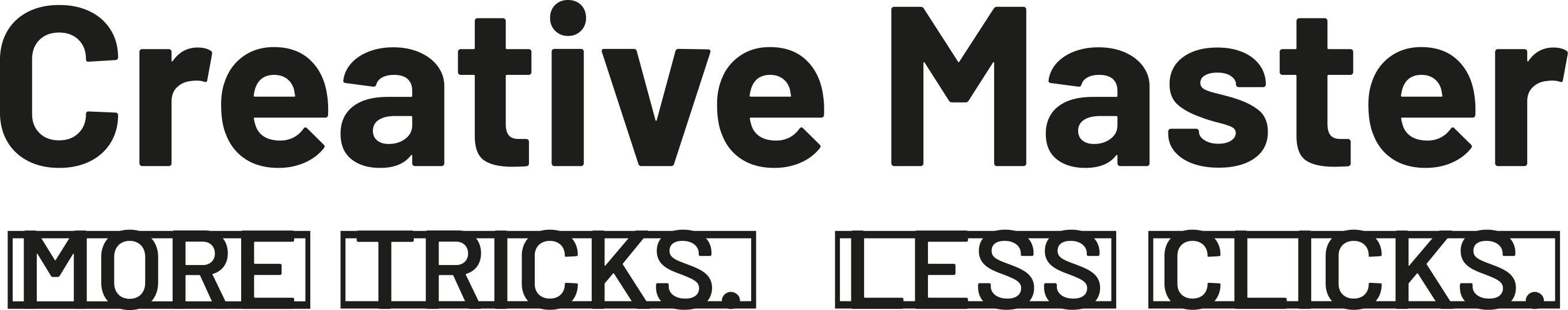 Creative Master – More Tricks, Less Clicks Lavorare di meno, divertirsi di più!
