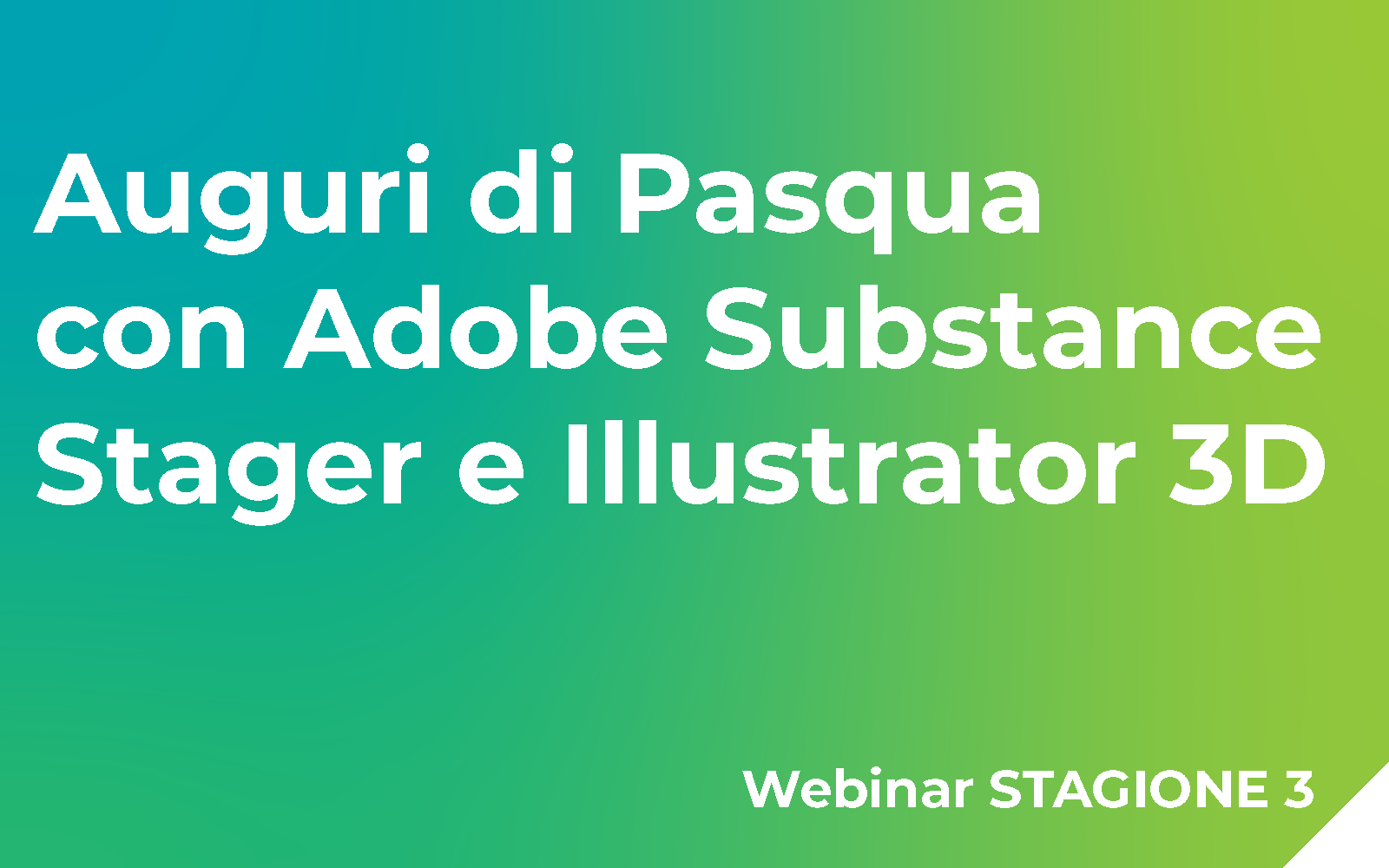 Auguri di Pasqua con Adobe Substance Stager e Illustrator 3D