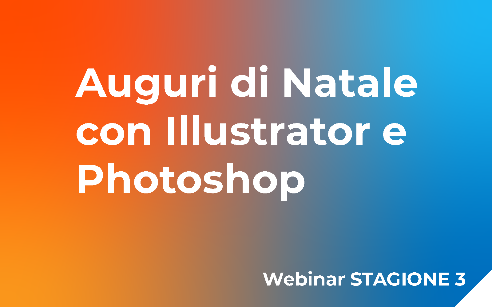 Auguri di Natale con Illustrator e Photoshop