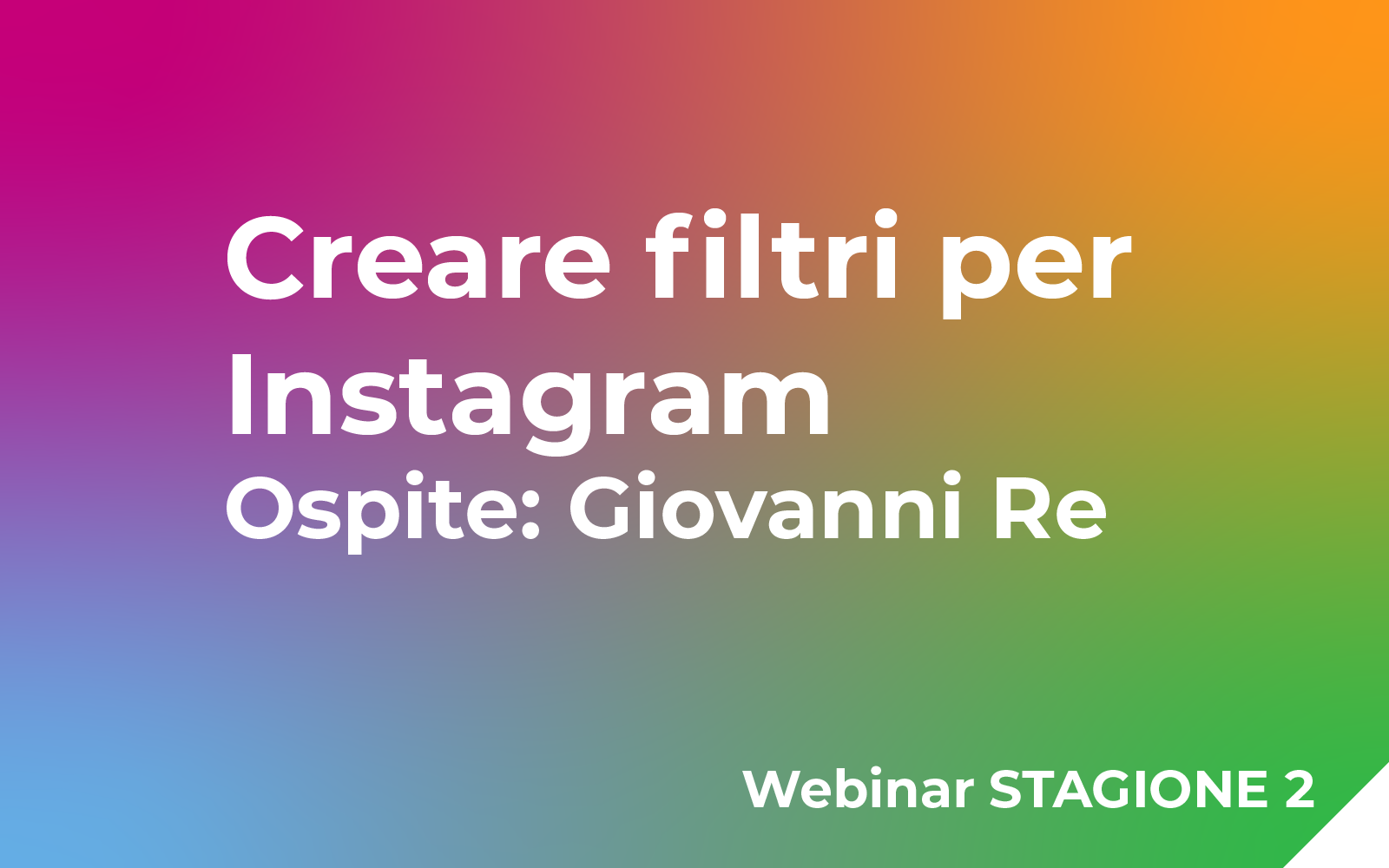 Creare filtri per Instagram