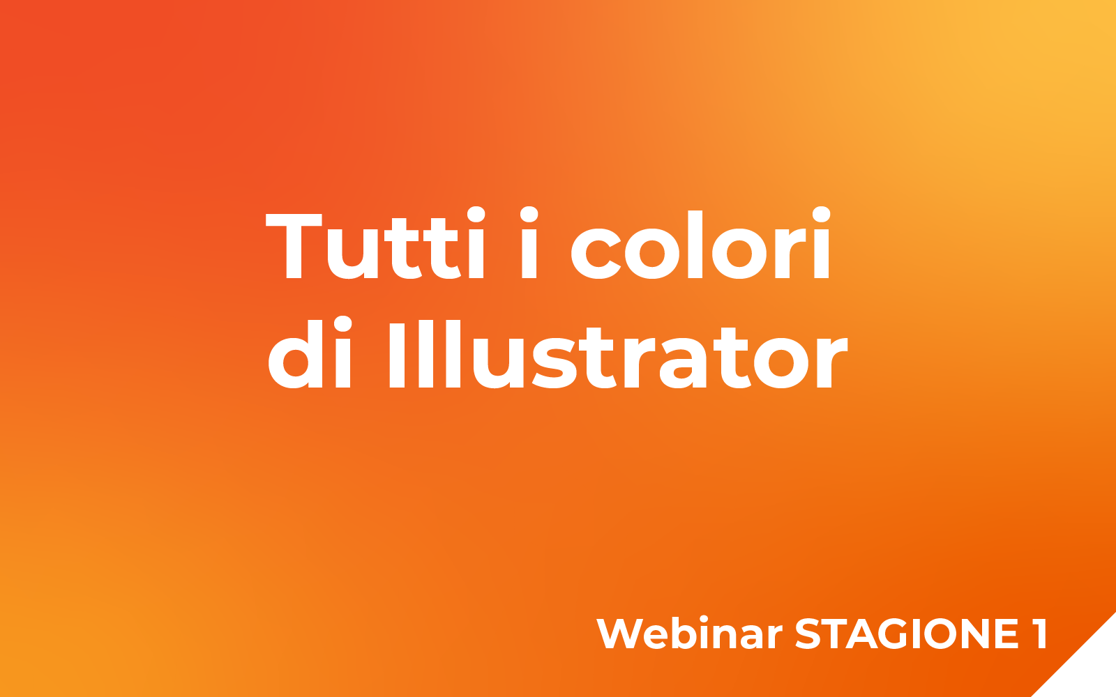 Tutti i colori di Illustrator Webinar