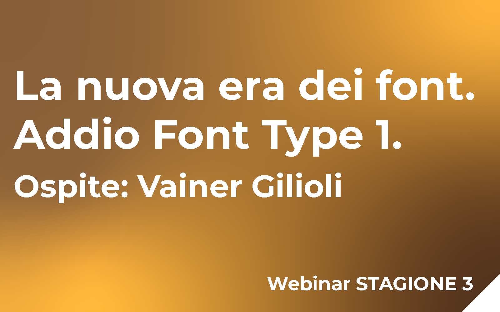 La nuova era dei font. Addio Font Type 1